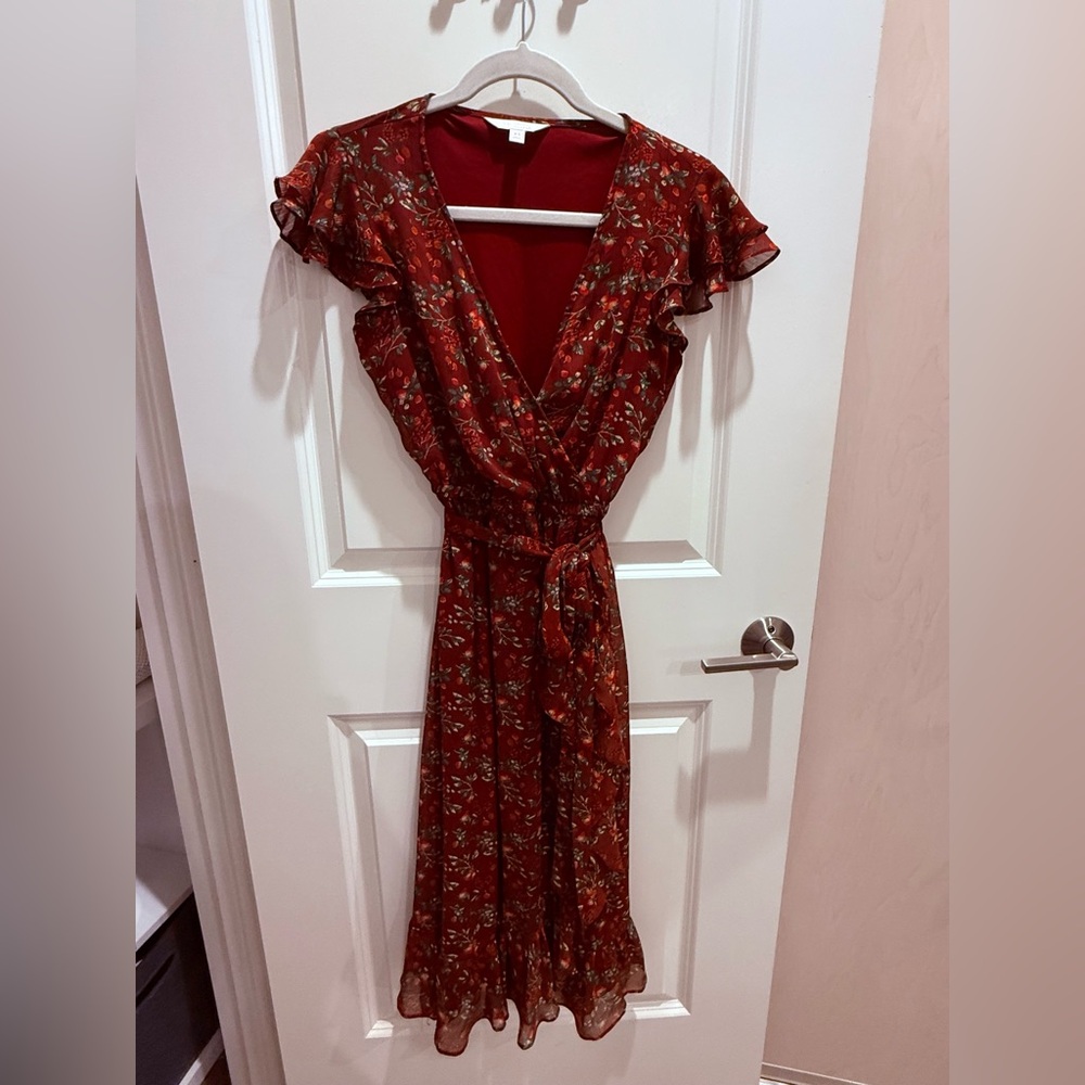 Lauren Conrad Strawberry Ruffle Dress